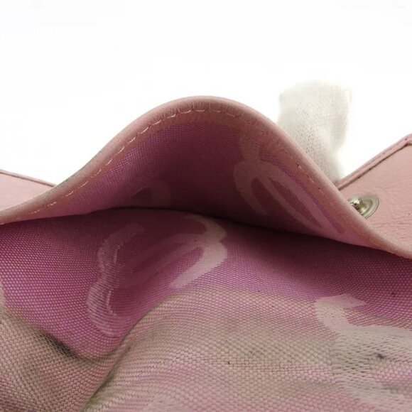 CHANEL key case Kanbonrain pink leather Authentic used Q642 - Picture 8 of 9